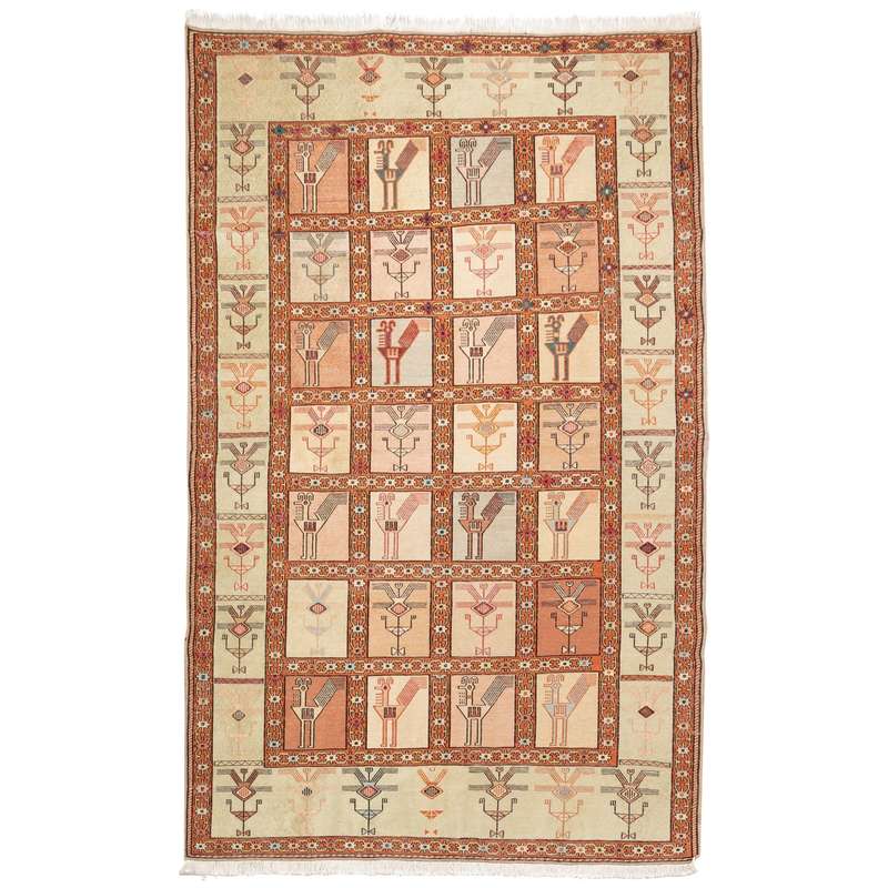 گلیم دستباف دو و نیم متری سی پرشیا کد 151047