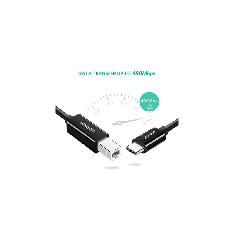 کابل USB-C پرینتر یوگرین مدل US241-80811 طول 1 متر