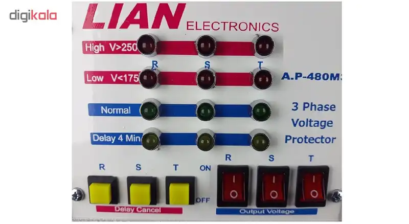 محافظ ولتاژ سه فاز لیان الکترونیک مدل A.P-480M3