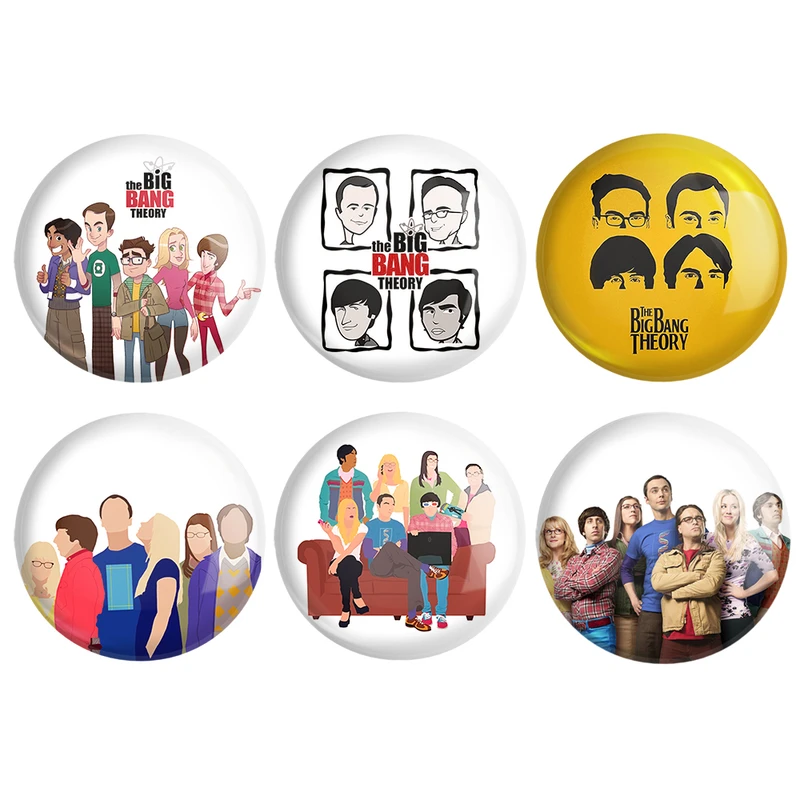 مگنت خندالو طرح سریال تئوری بیگ بنگ The Big Bang Theory کد 610B مجموعه 6 عددی