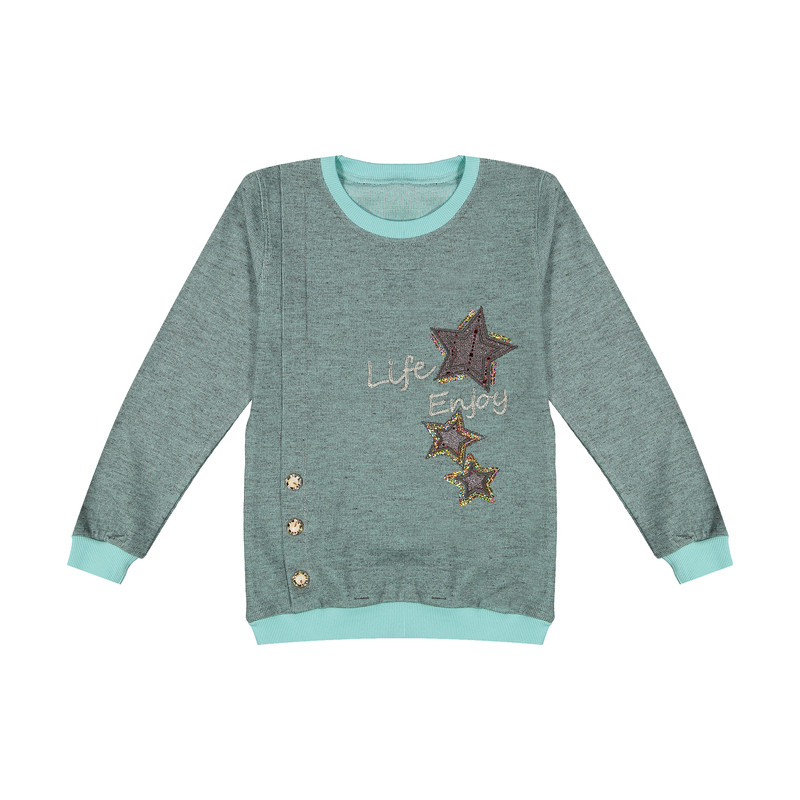 پلیور دخترانه بهاره طرح ستاره کد ۱۵۷۳