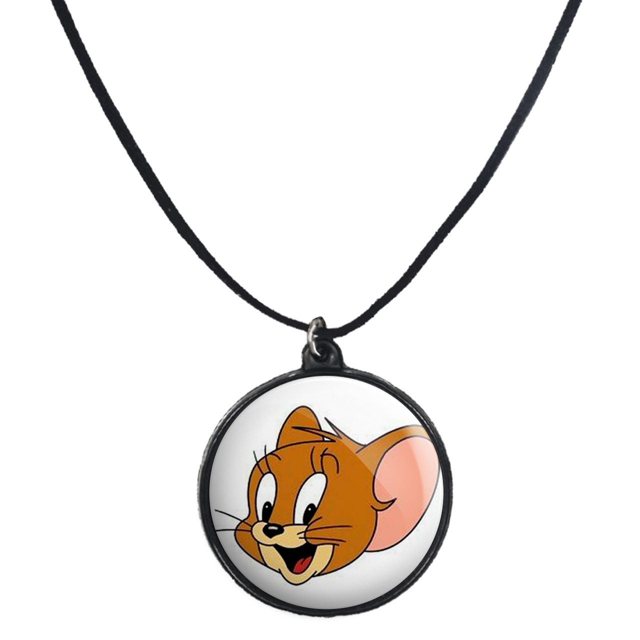 گردنبند پرمانه طرح تام و جری کد pmb.895 مدل دو طرفه