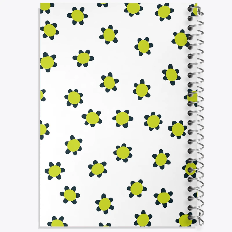 دفتر مشق 100 برگ خندالو طرح گل گلی کد N370