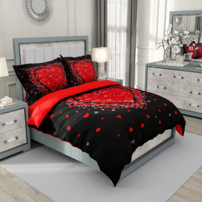 سرویس خواب دو نفره 6 تکه مدل سه بعدی قلبی