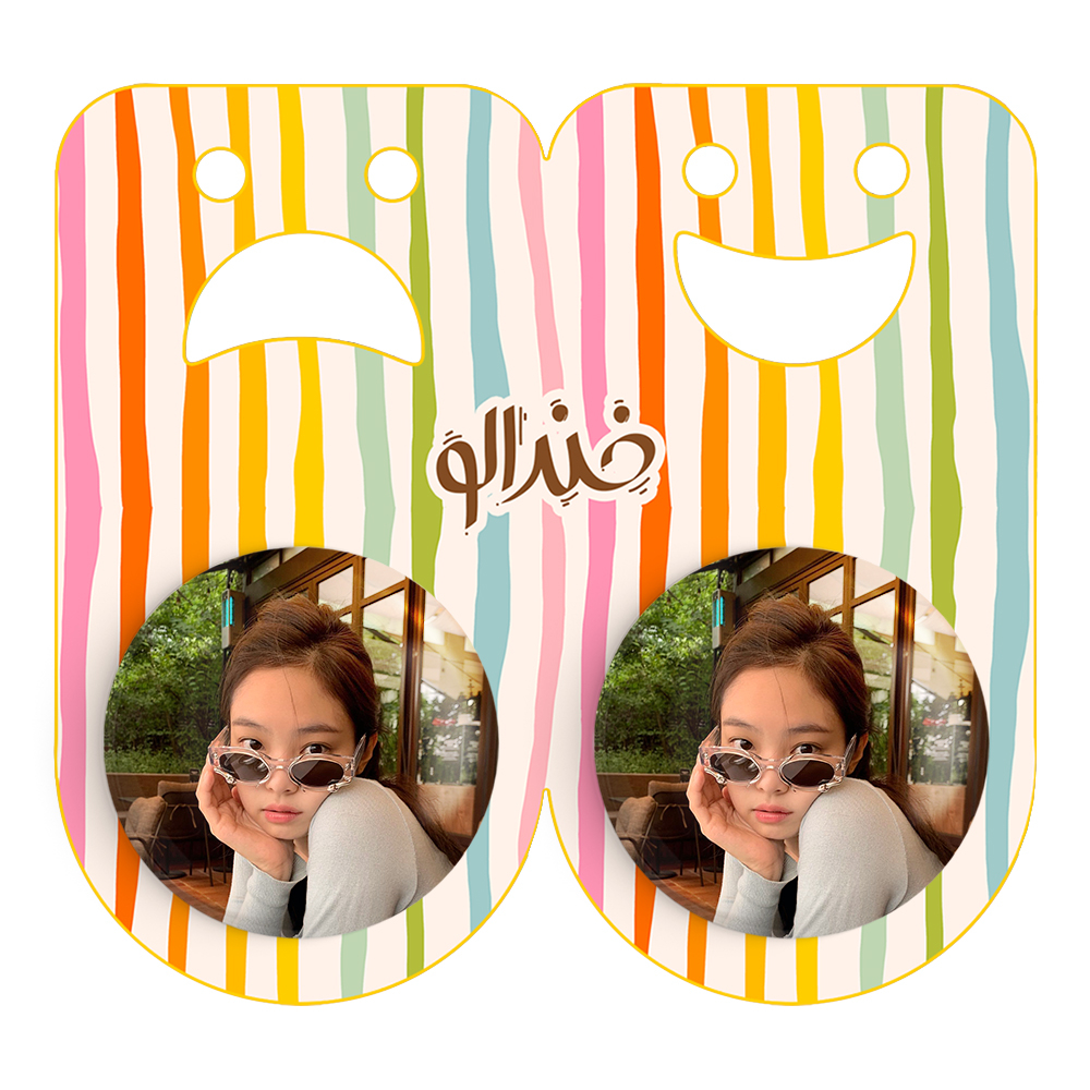 پیکسل خندالو مدل جنی بلک پینک کد 14091 به همراه مگنت