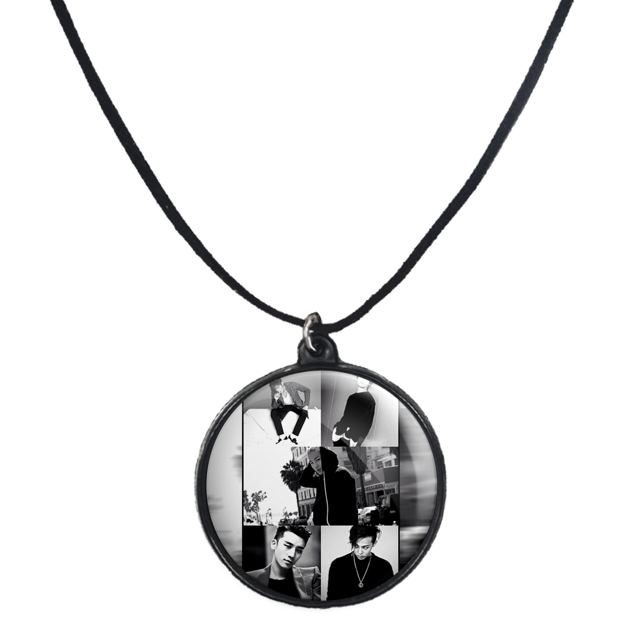 گردنبند پرمانه طرح گروه موسیقی BIG BANG کد pmb.15119 مدل دو طرفه