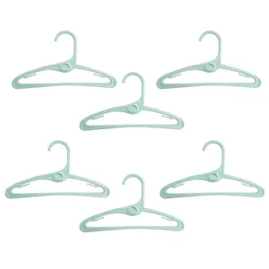 چوب لباسی نوزادی مادرکر کد bg رنگ سبز آبی بسته 6 عددی