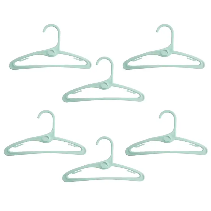 چوب لباسی نوزادی مادرکر کد bg رنگ سبز آبی بسته 6 عددی