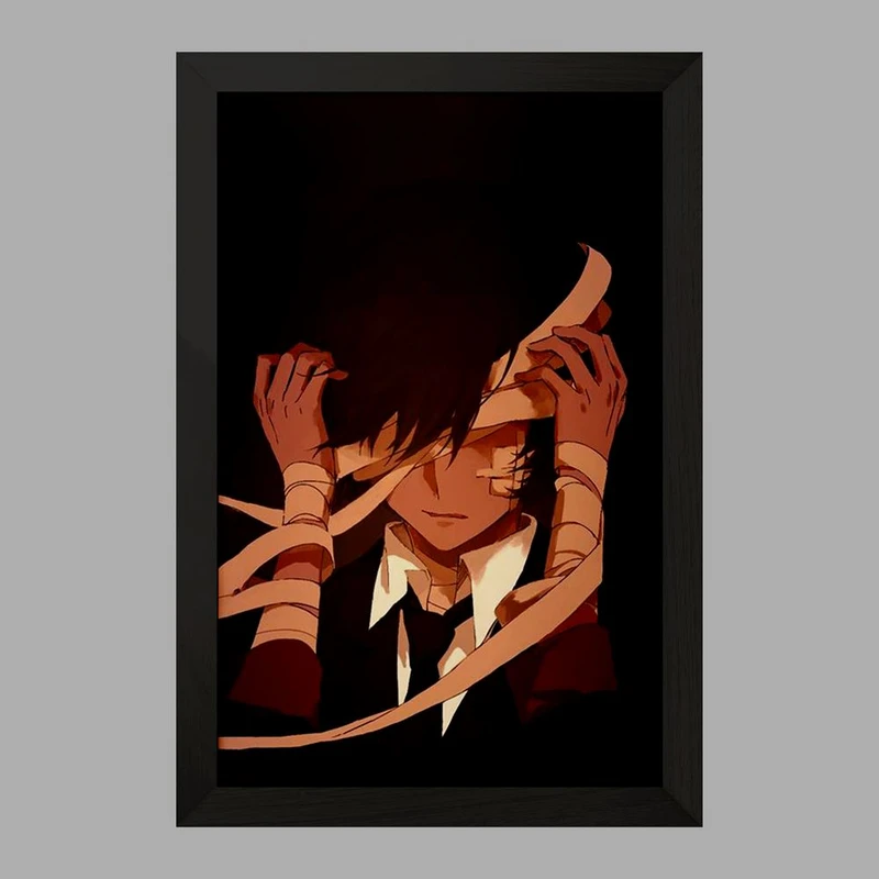 تابلو خندالو مدل دازای اوسامو انیمه سگ های ولگرد بانگو  کد 13673