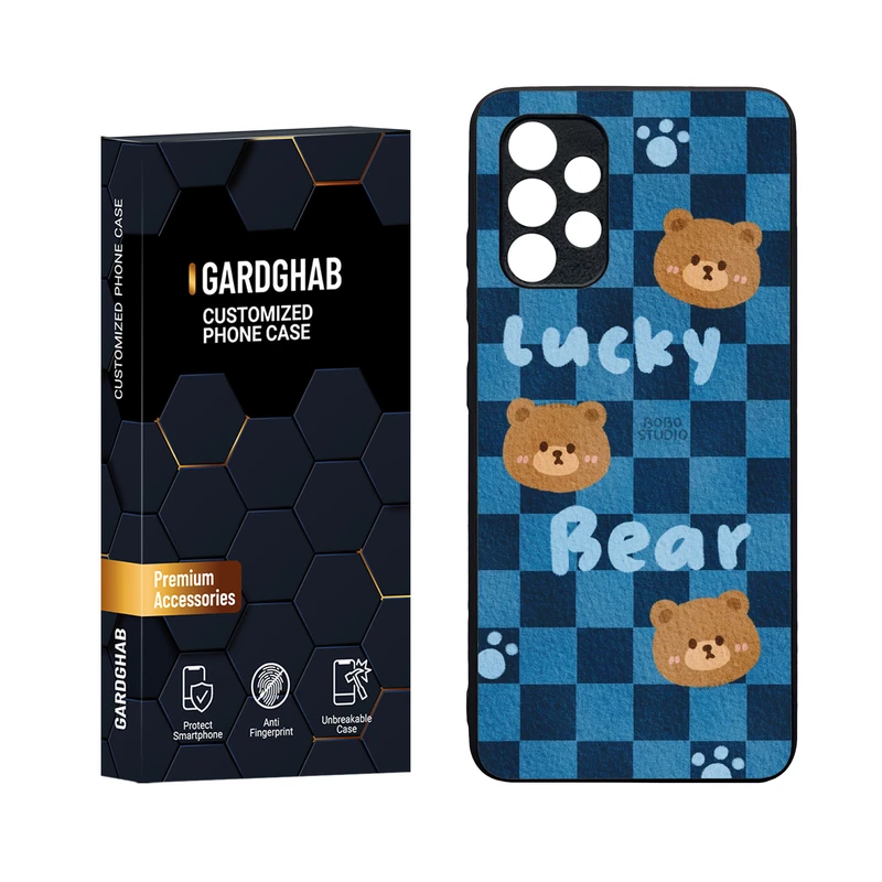 کاور گارد قاب مدل دورژله ای پشت گلس فانتزی مناسب برای گوشی موبایل سامسونگ Galaxy A32 4G