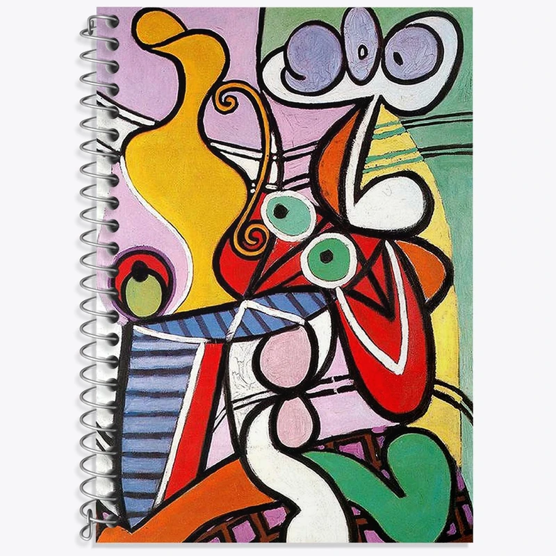 دفتر لغت 50 برگ خندالو طرح طبیعت بی جان پابلو پیکاسو کد 36845