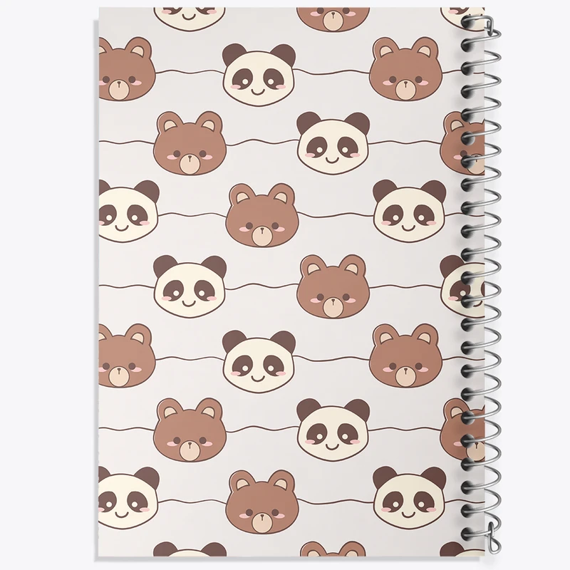 دفتر مشق 50 برگ خندالو طرح خرس و پاندا کد N421