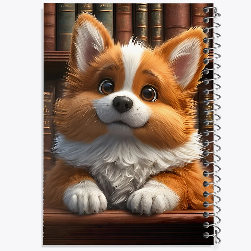 دفتر ژورنال نویسی 50 برگ خندالو مدل نقطه ای طرح سگ مهربون کد F7218