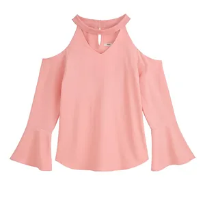 بلوز آستین بلند یقه هفت زنانه مدل Manalon