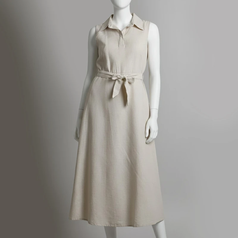 پیراهن یقه برگردان زنانه تولیکا مدل 91405