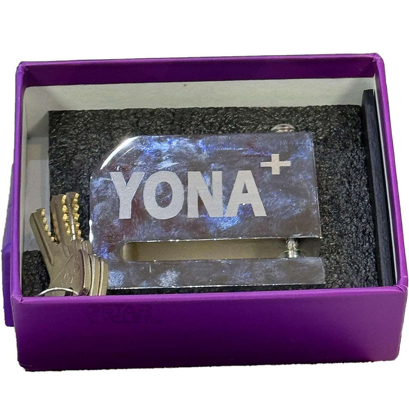 قفل دیسکی موتورسیکلت یونا مدل استیل پین متوسط