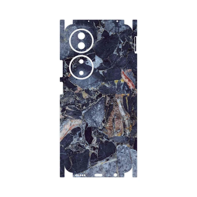 برچسب پوششی ماهوت مدل Broken black marble-FullSkin مناسب برای گوشی موبایل آنر X7b