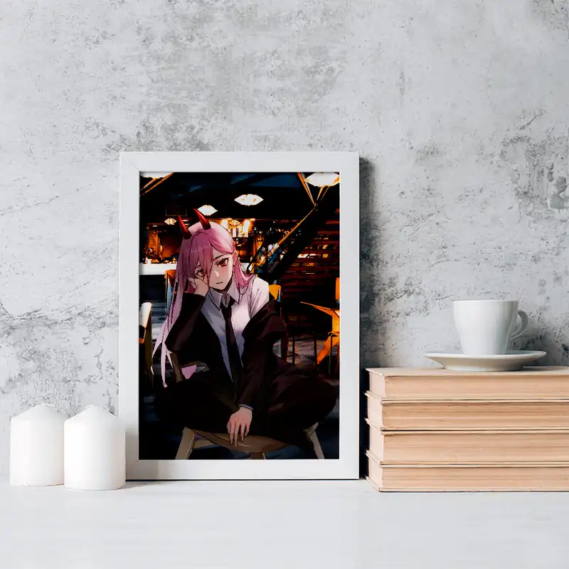 تابلو خندالو مدل پاور انیمه مرد اره ای کد 17875