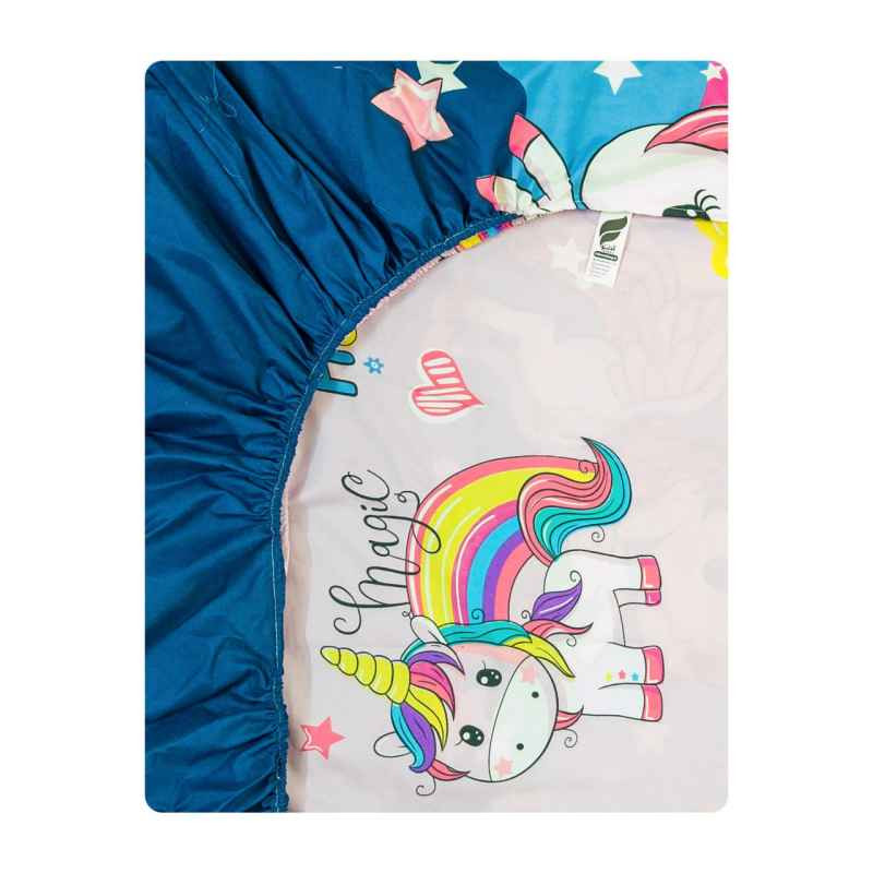 ملحفه کودک آدنو مدل Pony کد MC02 سایز 70x135 سانتی متر