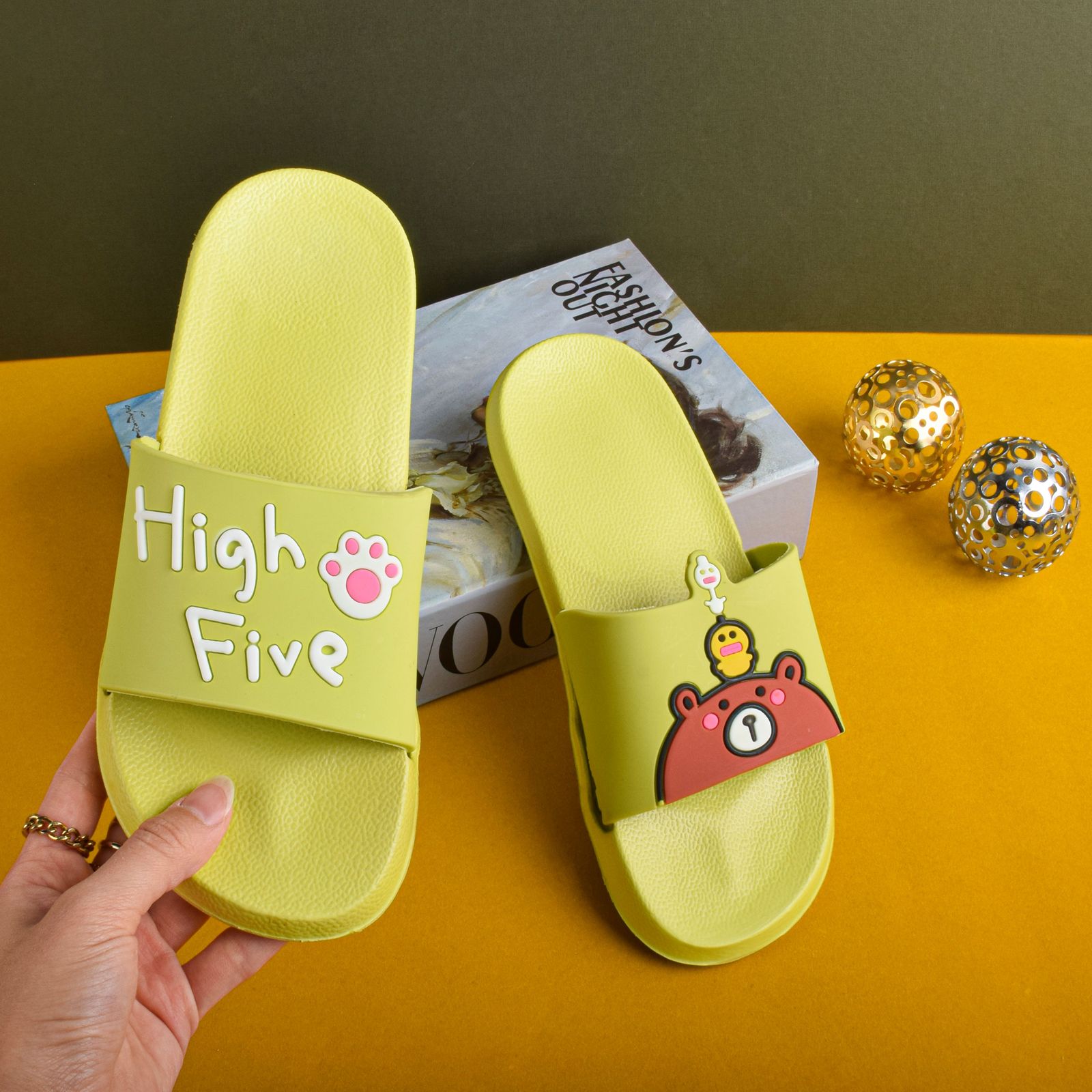 دمپایی زنانه پایون مدل High Five GRN.2856 -  - 2