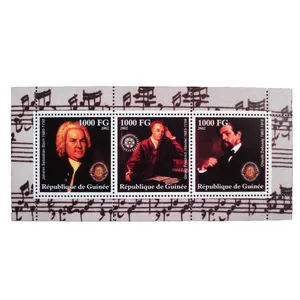 تمبر یادگاری مدل موسیقی دانان کد mus-617 مجموعه 3 عددی