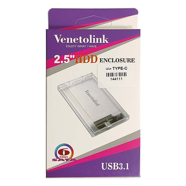 قاب اکسترنال هارددیسک 2.5 اینچی USB-C ونتولینک مدل MAT-USC
