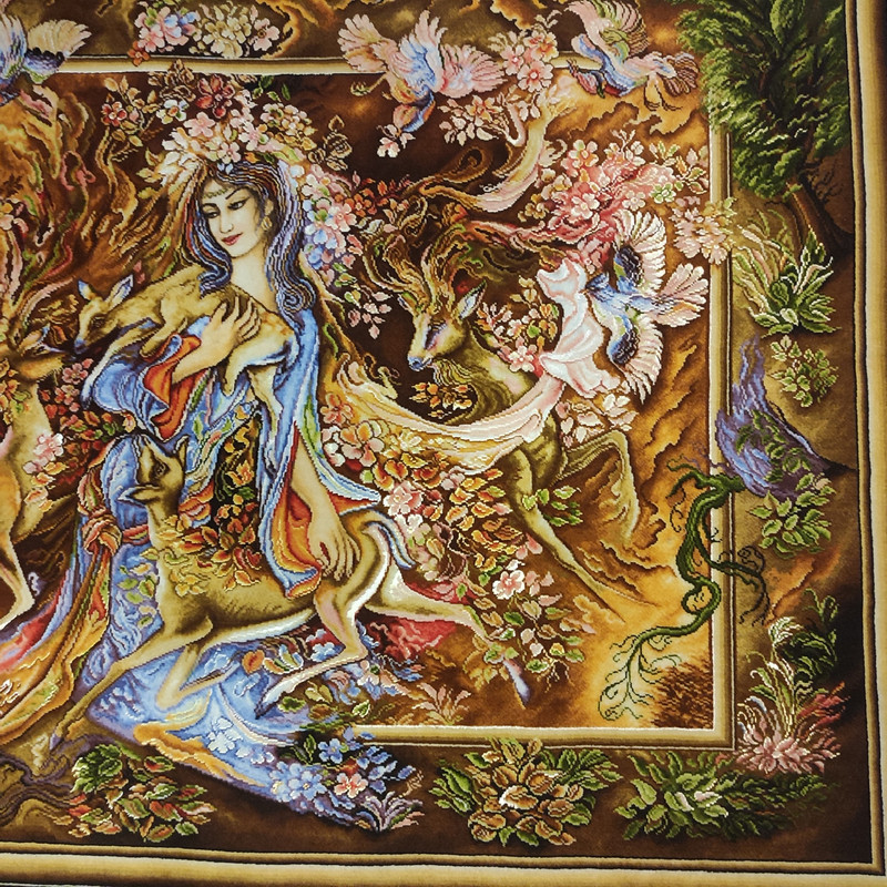 تابلو فرش دستبافت مدل گرمای عشق 157