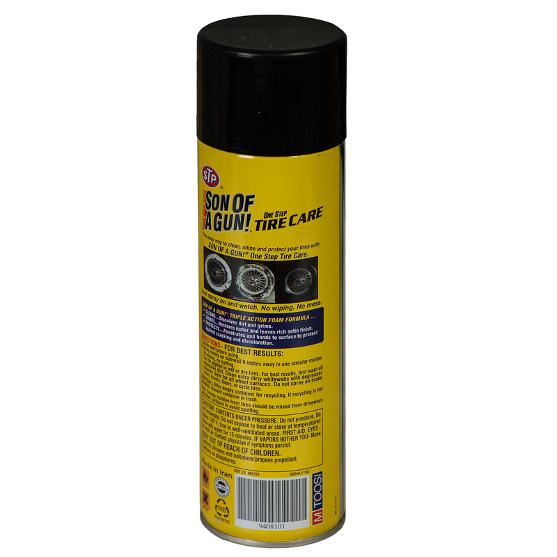 اسپری تمیز کننده لاستیک اس تی پی مدل Son of A Gun حجم 595 میلی لیتر