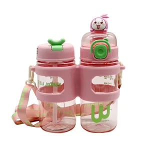 قمقمه کودک مدل دوقلو کد xbd2025 گنجایش 0.5 لیتر