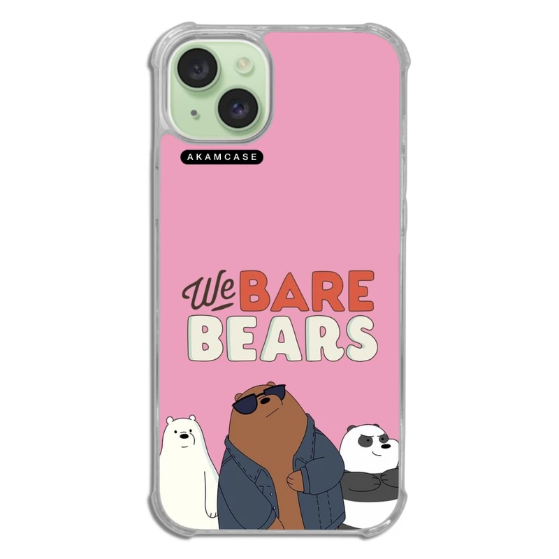 کاور آکام مدل AMCWTA15PLUS-BARE BEAR3 مناسب برای گوشی موبایل اپل iPhone 15 Plus