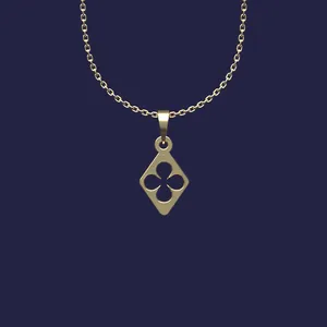 گردنبند طلا 18 عیار زنانه مدوپد مدل گل کد Y2-1-1036