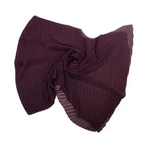 شال زنانه مدل پلیسه مورب