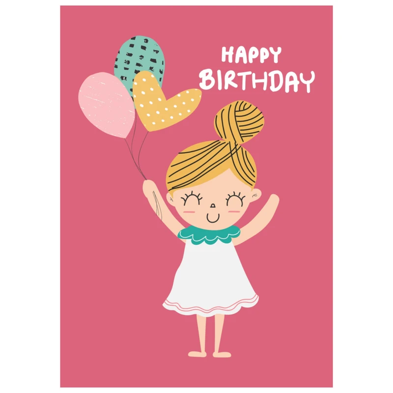 کارت پستال مدل happy birthday کد 57