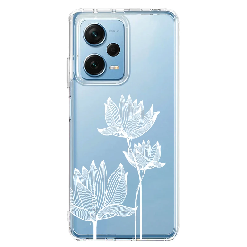 کاور مگافون طرح گل مدل C47-W مناسب برای گوشی موبایل شیائومی Poco X5 Pro  