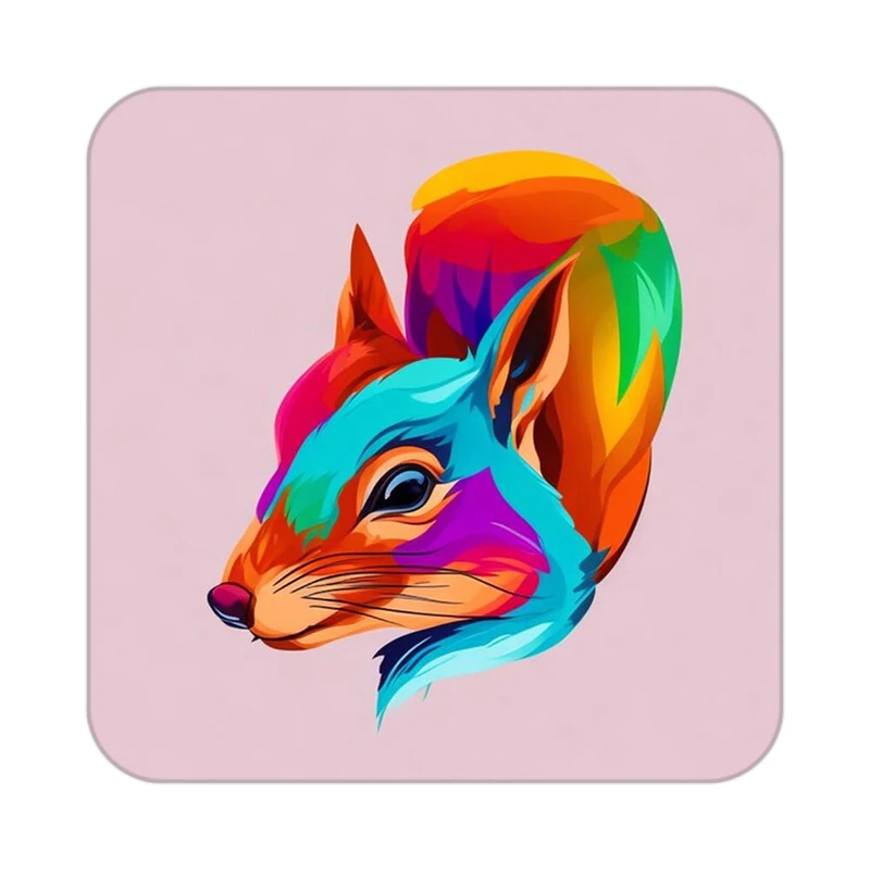 زیر لیوانی کاکتی طرح حیوانات رنگی مدل mp25974