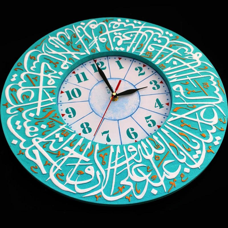 عکس شماره 6 : ساعت دیواری لوح هنر طرح زیارت امام حسین علیه السلام کد 202