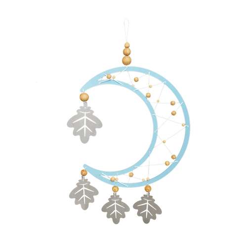  دیوار کوب اتاق کودک طرح ماه و برگ مدل MKids36-Blue