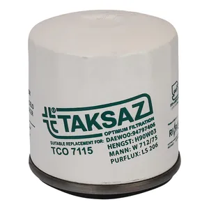 فیلتر روغن تکساز مدل TCO 7115 DAEWOO مناسب برای دوو ریسر و دوو سیلو و دوو اسپرو