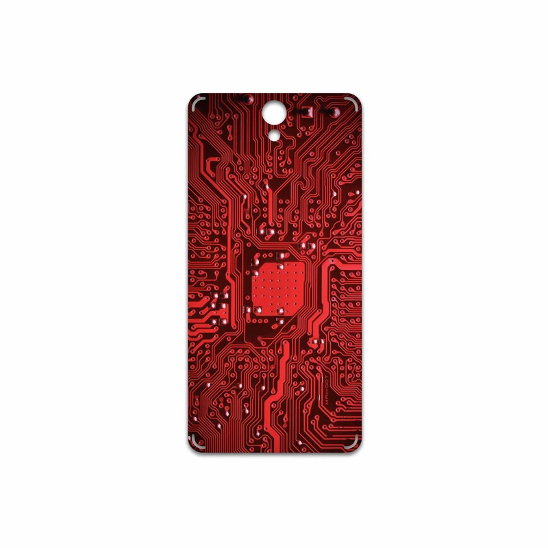 برچسب پوششی ماهوت مدل Red Printed Circuit Board مناسب برای گوشی موبایل لنوو Vibe S1