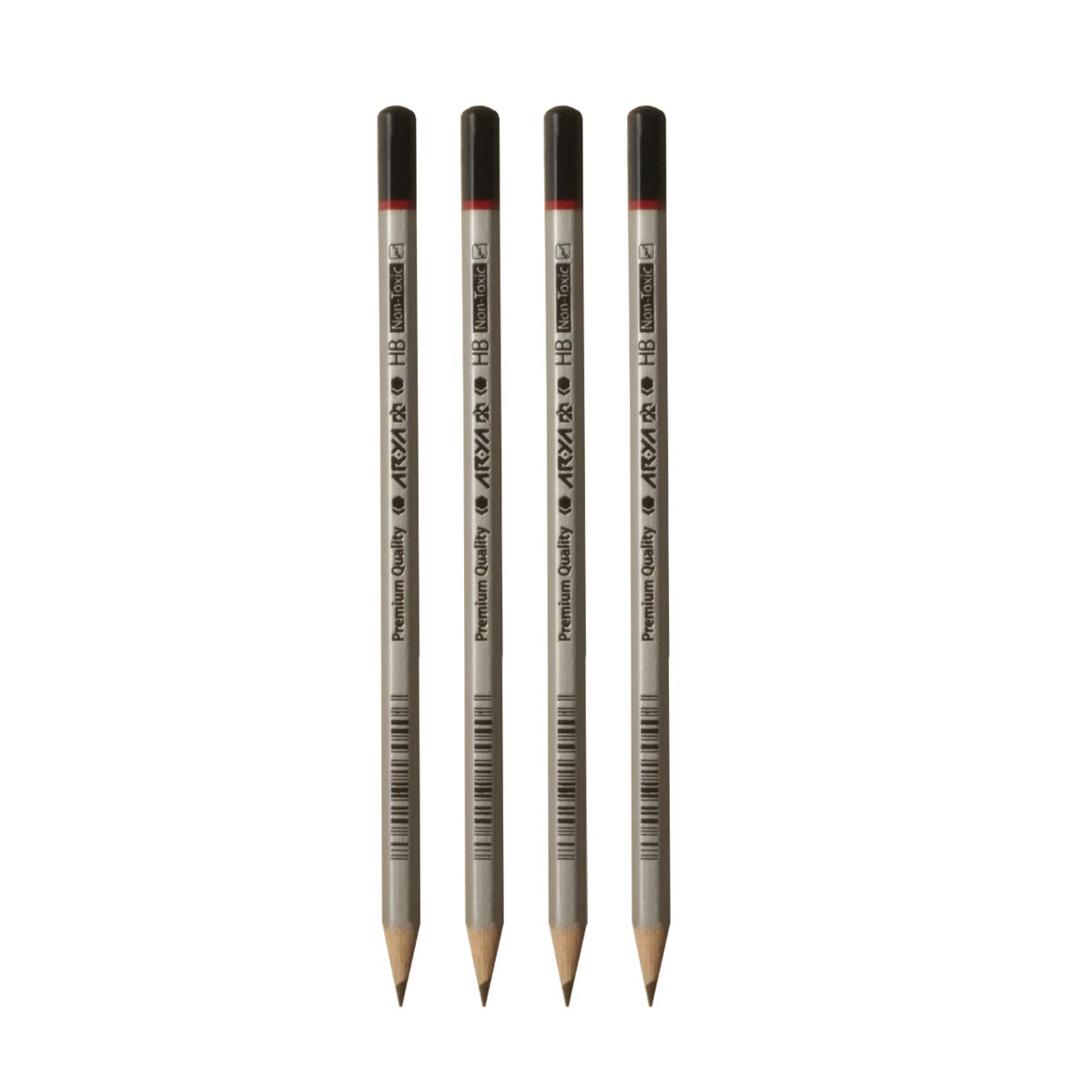 مداد مشکی آریا مدل Premium Quality کد 3050 بسته 4 عددی