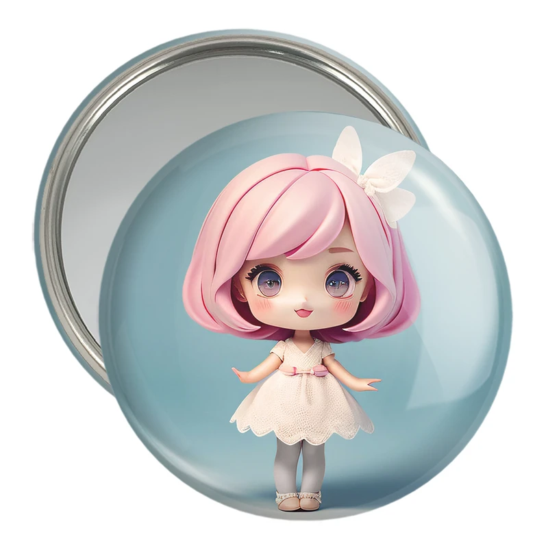 آینه جیبی خندالو مدل دخترانه (Girlish) کد 36860