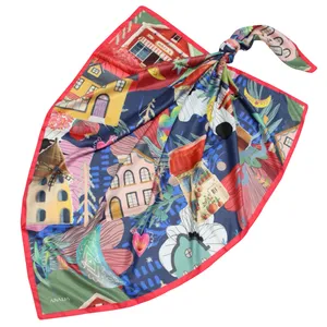 روسری زنانه مدل ابریشم توییل لوکس کد 1014444