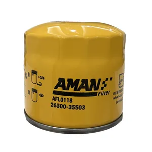  فیلتر روغن خودرو امان مدل AFL 01118 مناسب هیوندای سانتافه 2009