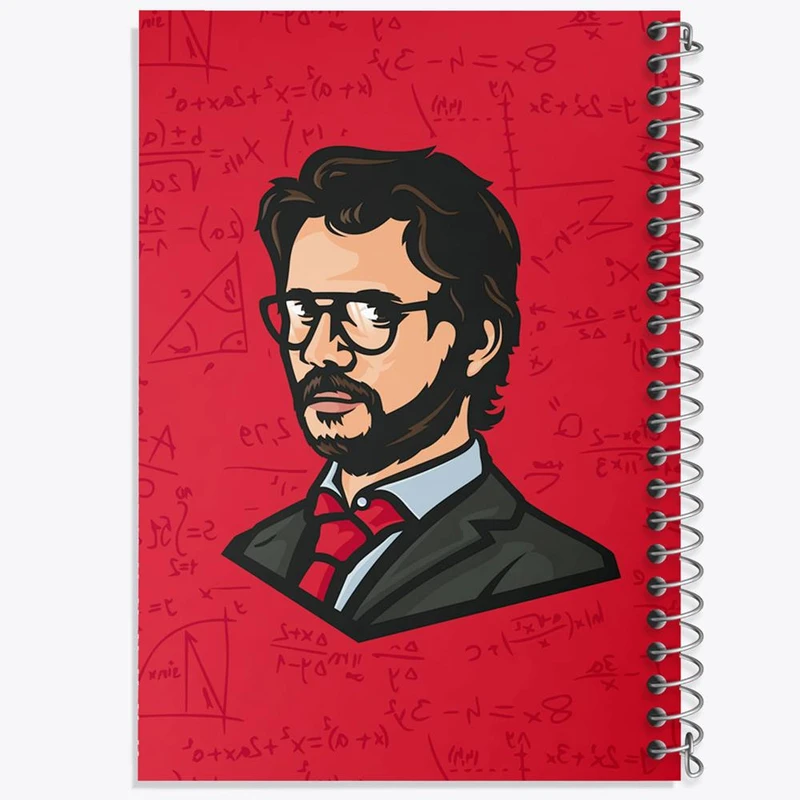 دفتر لیست خرید 50 برگ خندالو طرح پروفسور سریال Money Heist کد 3234