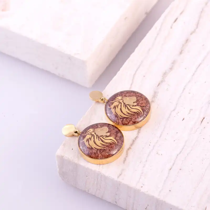 گوشواره زنانه زرسام مدل ماه مرداد کد 10006948