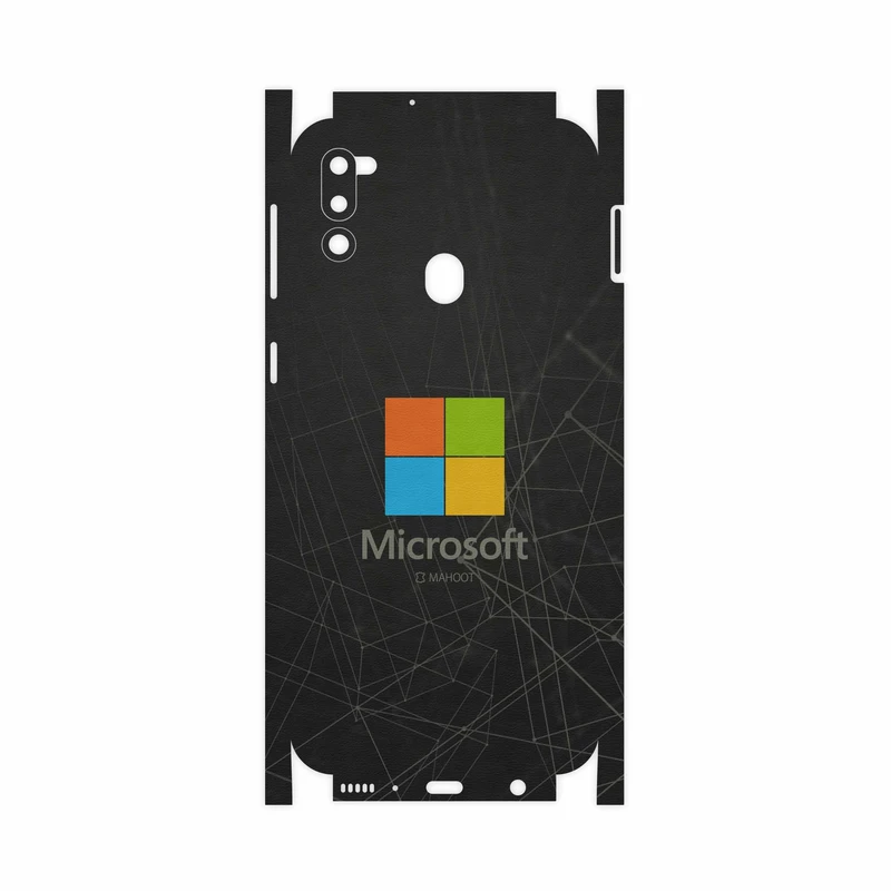 برچسب پوششی ماهوت مدل Microsoft-Logo-FullSkin مناسب برای گوشی موبایل سامسونگ Galaxy M21 (2021) Edition