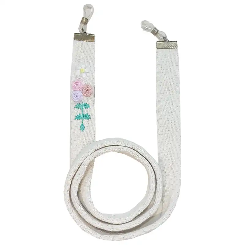 بند عینک مدل گلدوزی شده دل آرا