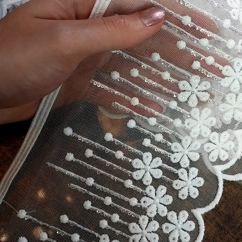 نوار یراق مدل تور پولکی S1 طول 1 متر