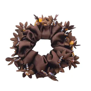 کش مو زنانه مدل ساتن دور منجوق