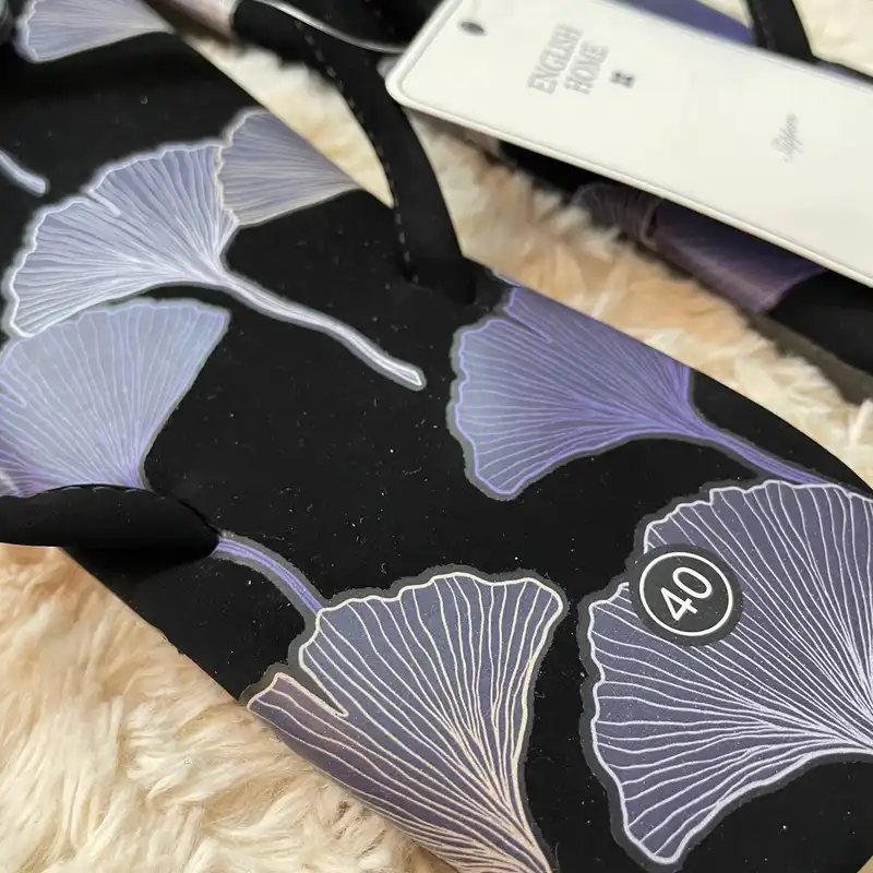 دمپایی لاانگشتی زنانه انگلیش هوم مدل Velvet.Lacivert